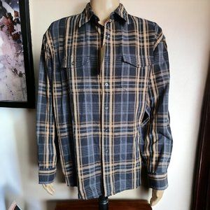 NWT G.H. BASS "MOUNTAIN TWILL" Heavy Duty Button Up Size 2XL